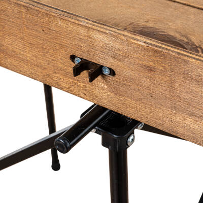 Katlanabilir Ahşap Kamp ve Piknik Masası - Akordion - (54023) - 13