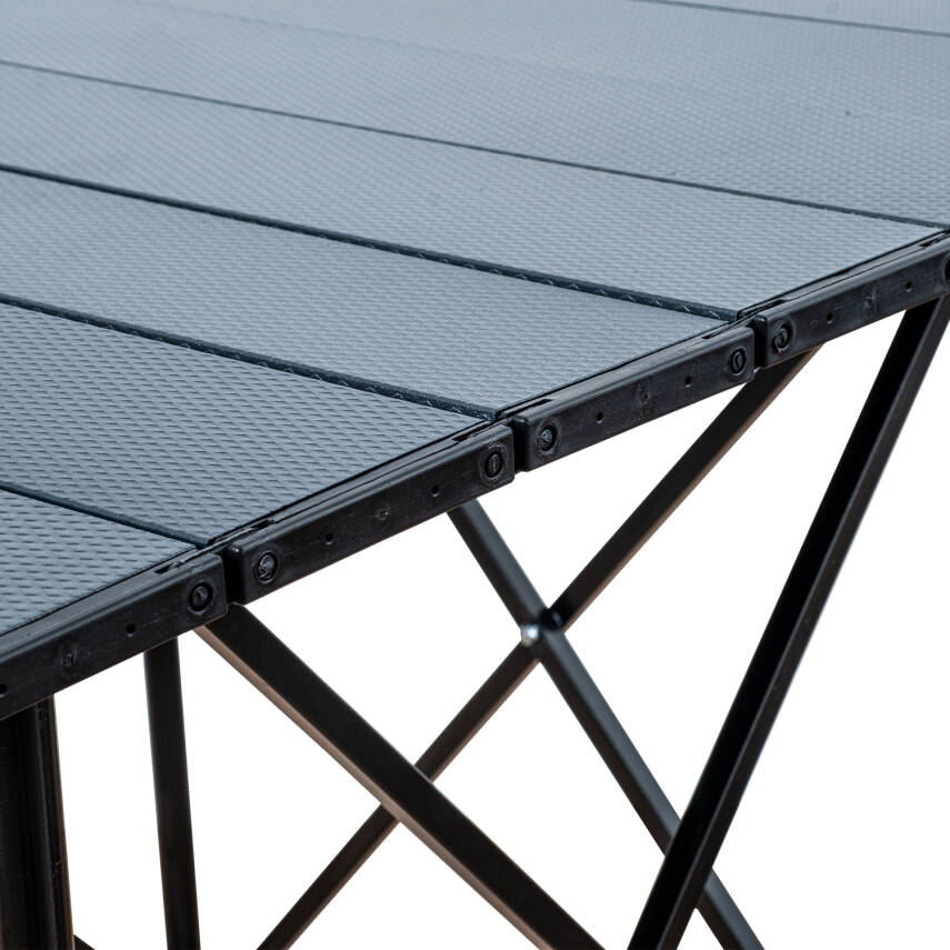 Katlanabilir Alüminyum Kamp ve Piknik Masası - Akordion - Antrasit - 5