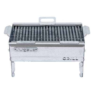 Katlanabilir Ayaklı Portatif Mangal - Paslanmaz - Argeus - Orta - Taşıma Çantalı - 2