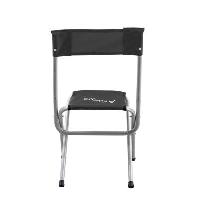 Katlanabilir Balıkçı Kamp Taburesi - Arkalıklı - Siyah - 3