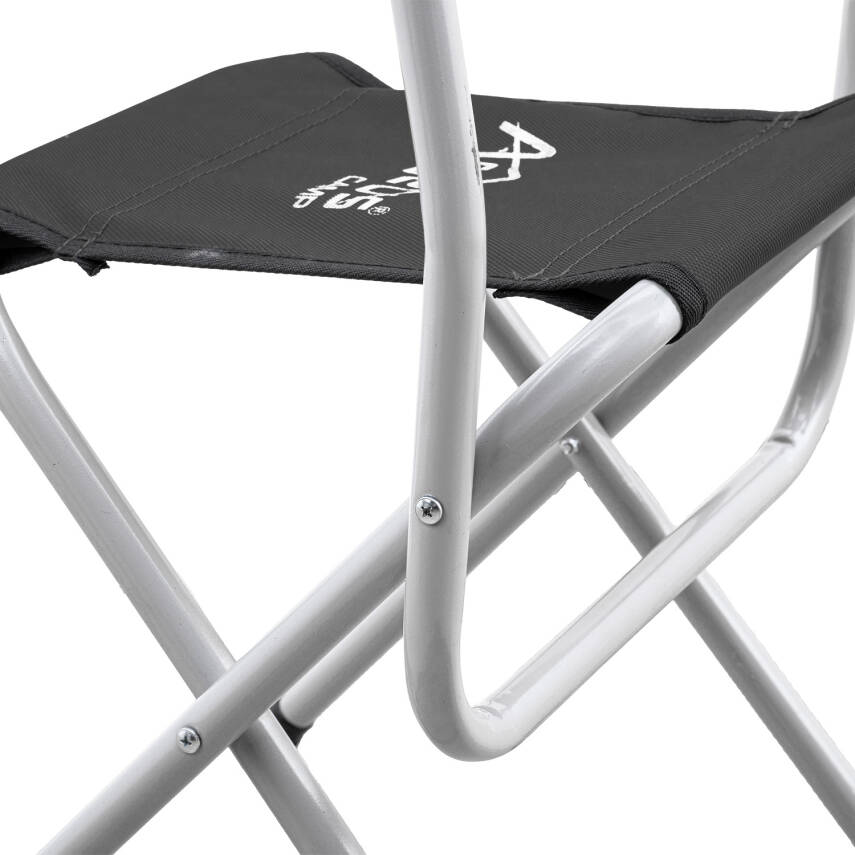 Katlanabilir Balıkçı Kamp Taburesi - Arkalıklı - Siyah - 5