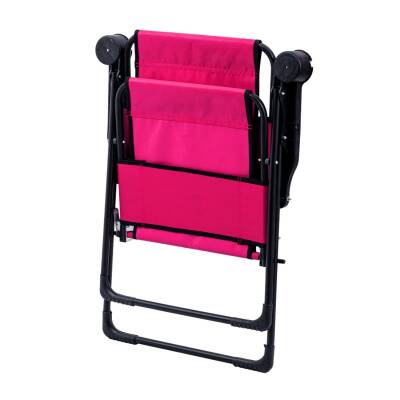 Katlanabilir Kamp Sandalyesi - Rest - Bardaklıklı - Argeus - Pembe - 4