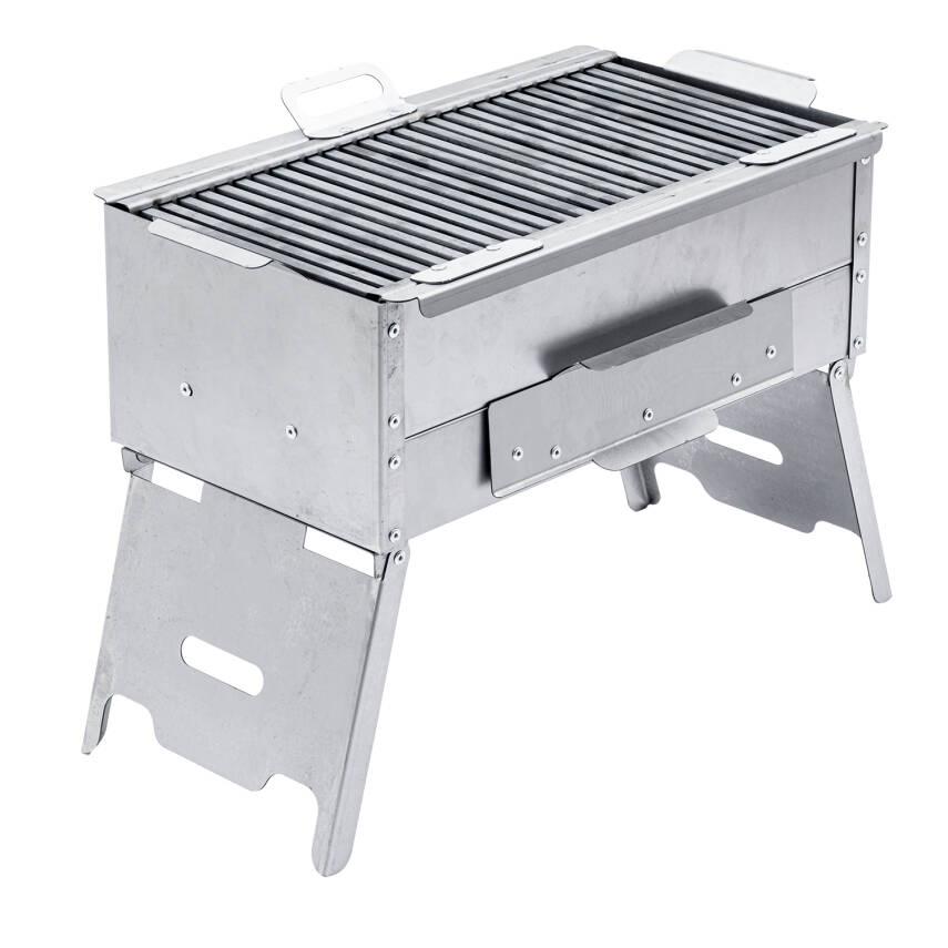 Katlanır Ayaklı Mangal - Argeus - Paslanmaz - Mühürleme Izgaralı - Kül Hazneli - 4
