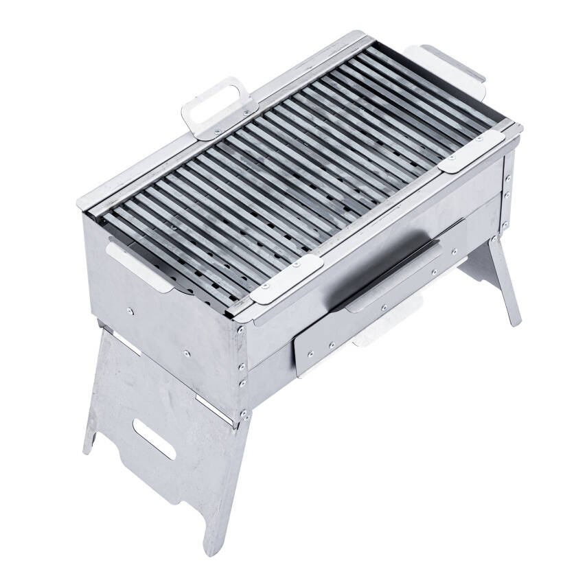 Katlanır Ayaklı Mangal - Argeus - Paslanmaz - Mühürleme Izgaralı - Kül Hazneli - 5