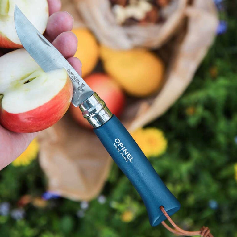 Katlanır Cep Çakısı - Opinel - Gürgen Ağacı Sap - Mavi Çakı No:8 - 2