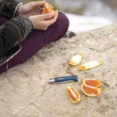 Katlanır Cep Çakısı - Opinel - Gürgen Ağacı Sap - Mavi Çakı No:8 - 4