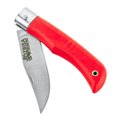 Katlanır Cep Çakısı - Özbısa - El Yapımı - No:1 - Kırmızı - 3