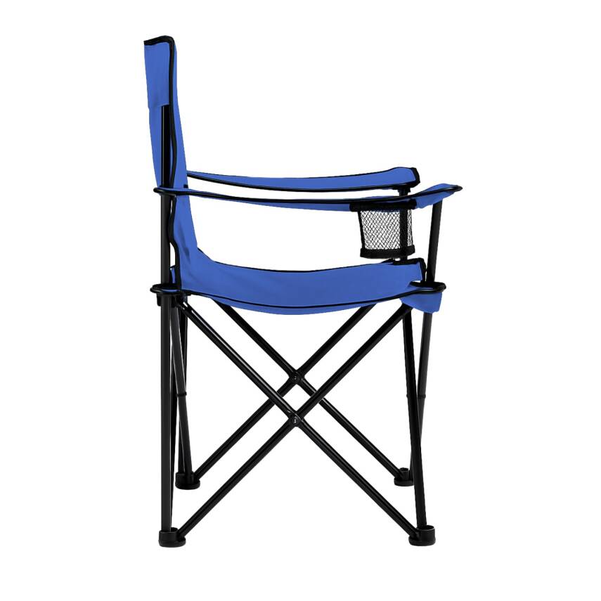 Katlanır Kamp Piknik Sandalyesi - Bardaklıklı - (DY.001) - Lacivert - Taşıma Çantalı - 3