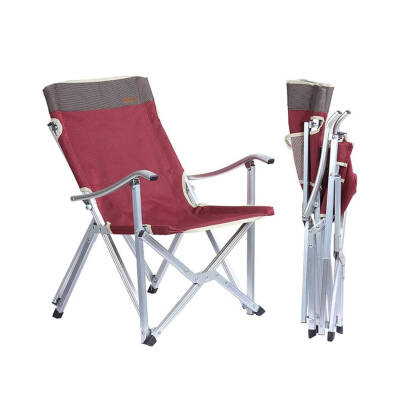 Katlanır Kamp Piknik Sandalyesi - Madfox Dachuan - Bordo - 547281 - Taşıma Çantalı - 2