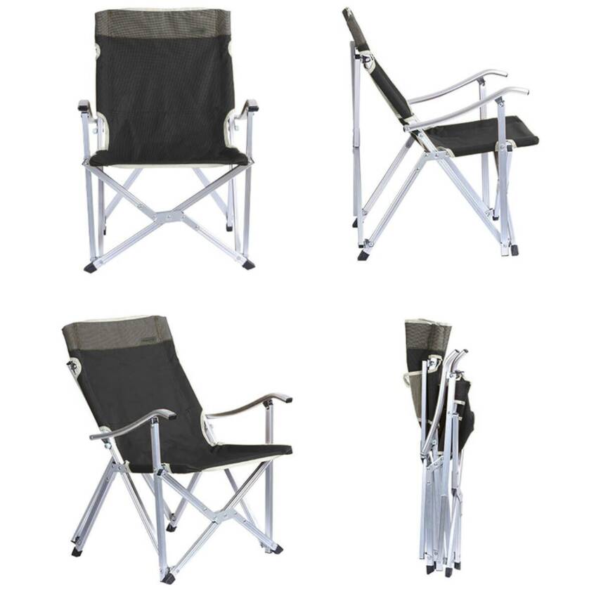 Katlanır Kamp Piknik Sandalyesi - Madfox Dachuan - Siyah - 547213 - Taşıma Çantalı - 4