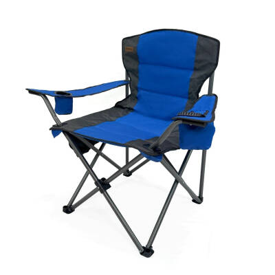 Katlanır Kamp Piknik Sandalyesi - Madfox Echo - Bardaklıklı - Mavi - 547287 - Taşıma Çantalı - 2