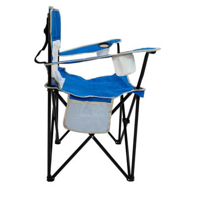 Katlanır Kamp Piknik Sandalyesi - Madfox Harbor - Bardaklıklı - Mavi - Taşıma Çantalı - 3