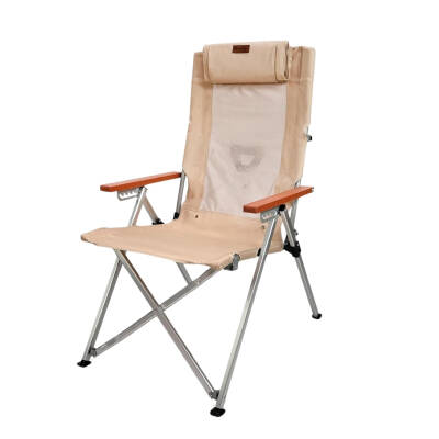 Katlanır Kamp Piknik Sandalyesi - Madfox Haven - 6 Kademeli - Bej - 547282 - Taşıma Çantalı - 4