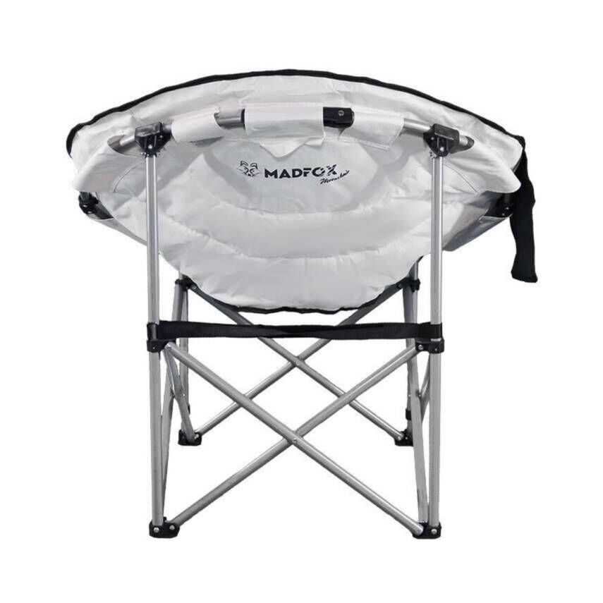 Katlanır Kamp Piknik Sandalyesi - Madfox Moonchair Deluxe - Siyah/Gri - 547212 - Taşıma Çantalı - 4