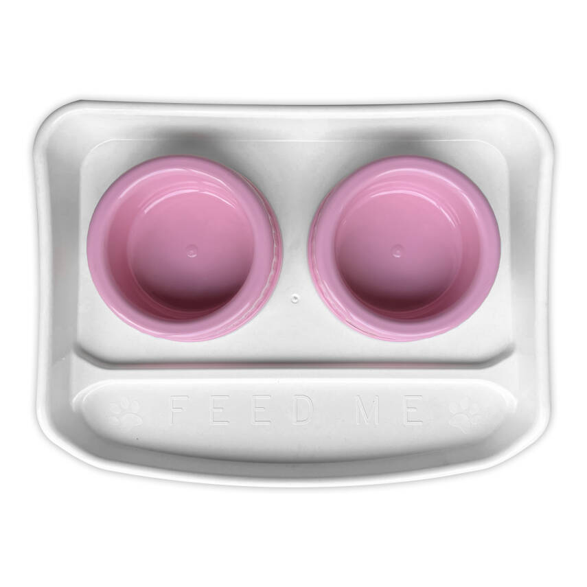 Kedi/Köpek Lüks Mama Seti - Pembe Şıklıkta Beslenme Keyfi - 4