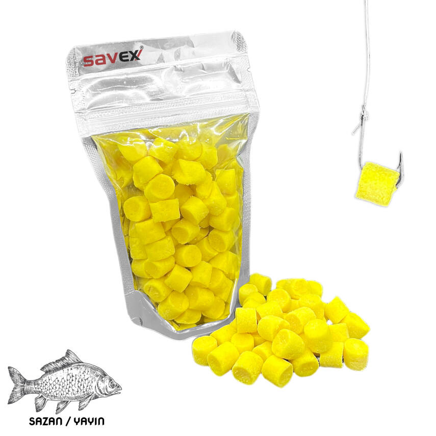 Kesme Sazan / Yayın Hamuru - İğne Yemi - Sarı-Vanilya 80 Gr - 1