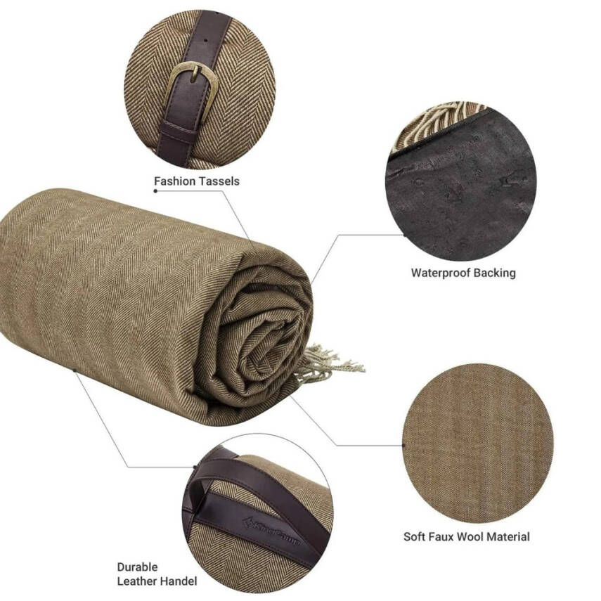 Kingcamp Elsa Blue/Gray Kamp Battaniyesi - 3