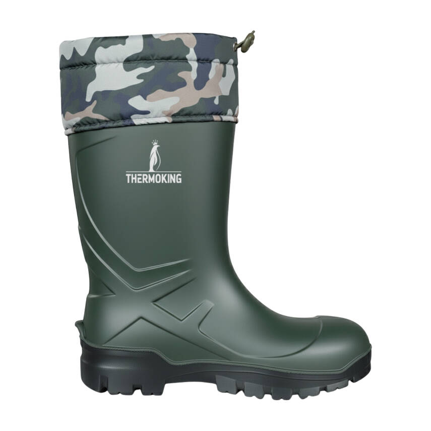 Konçlu PU Kısa Avcı Çizmesi - Su Geçirmez & Kaymaz Taban - Thermoking - 4