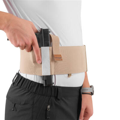 Korse Tabanca Kılıfı - Savage - Şarjörlü/Kelepçeli - Kum - 3