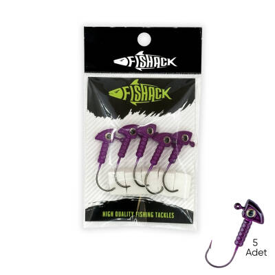 Kurşunlu Jighead Zoka - 7g - Fishack - Mor (XHA06) - 5 Adet