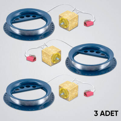 Sazan El Oltası Takımı - Büyük Kasnak - 3 Adet - 4 İğneli - Küspeli