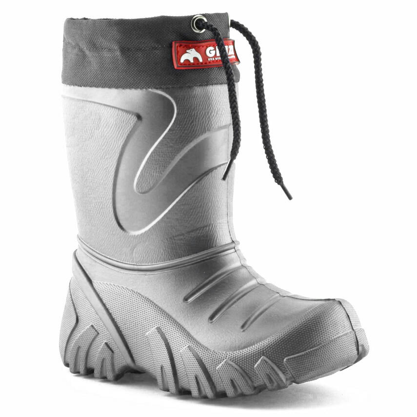 Lemigo Grizzly Eva Çocuk Kürklü Gri Yağmur Çizmesi - 2