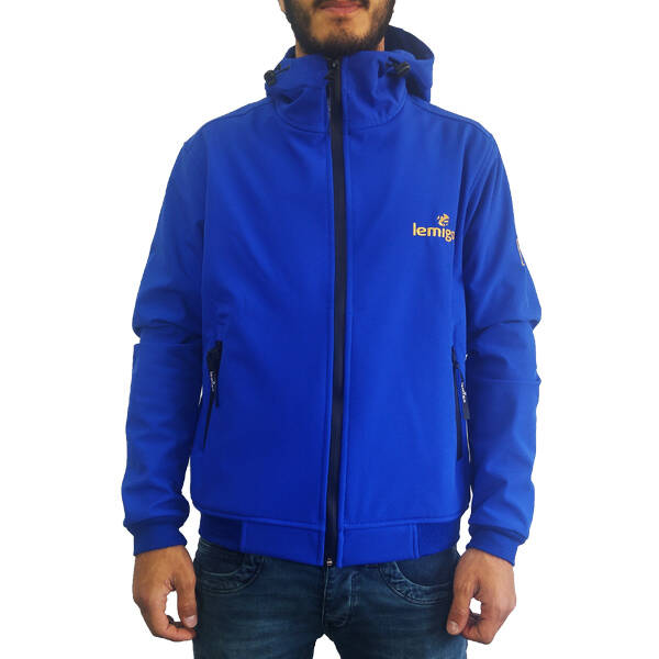 Lemigo Softshell Kapşonlu Ceket Mavi - 1