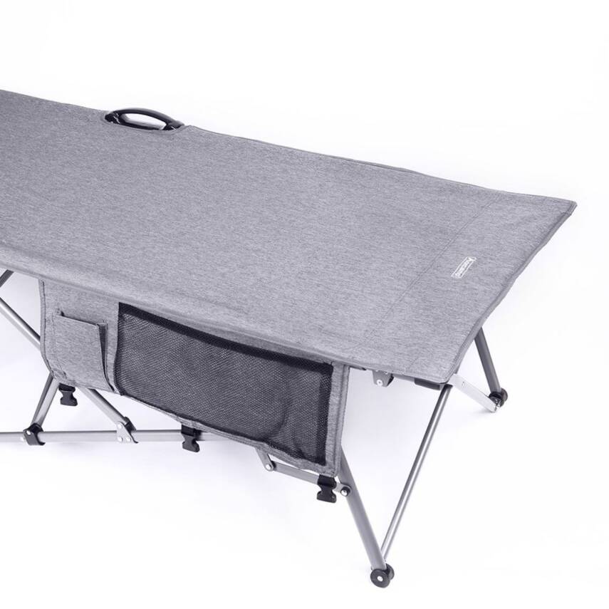 Letto Katlanabilir Kamp Yatağı & Kampet - Orcamp -Cepli - Gri - OUT-2361 - 7