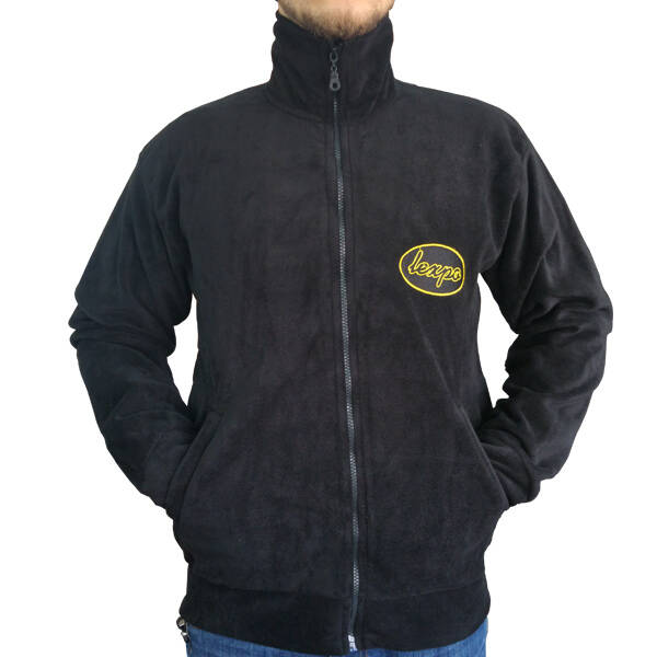 Lexpo Termal Erkek Polar Mont - Siyah Rüzgar Geçirmez Outdoor Ceket - 1