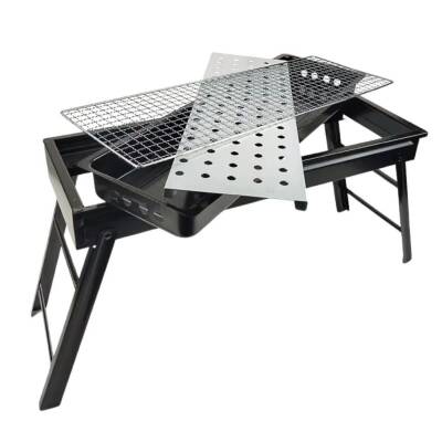 Madfox Cookout Portatif Katlanabilir Mangal - Siyah - Barbekü Keyfini Her Yere Taşı! - 3
