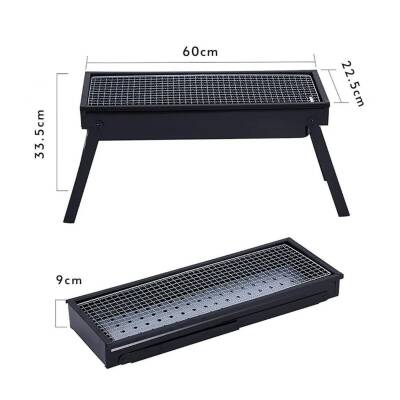 Madfox Cookout Portatif Katlanabilir Mangal - Siyah - Barbekü Keyfini Her Yere Taşı! - 4