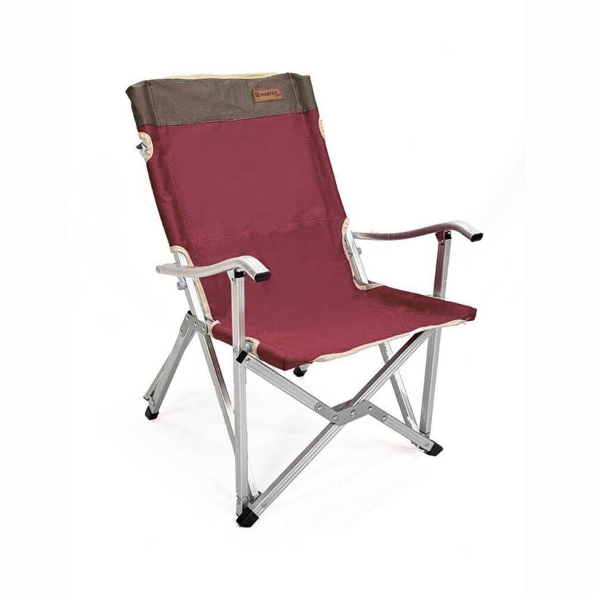 Madfox Dachuan Katlanır Kamp Piknik Sandalyesi - Bordo - Taşıma Çantalı - 1