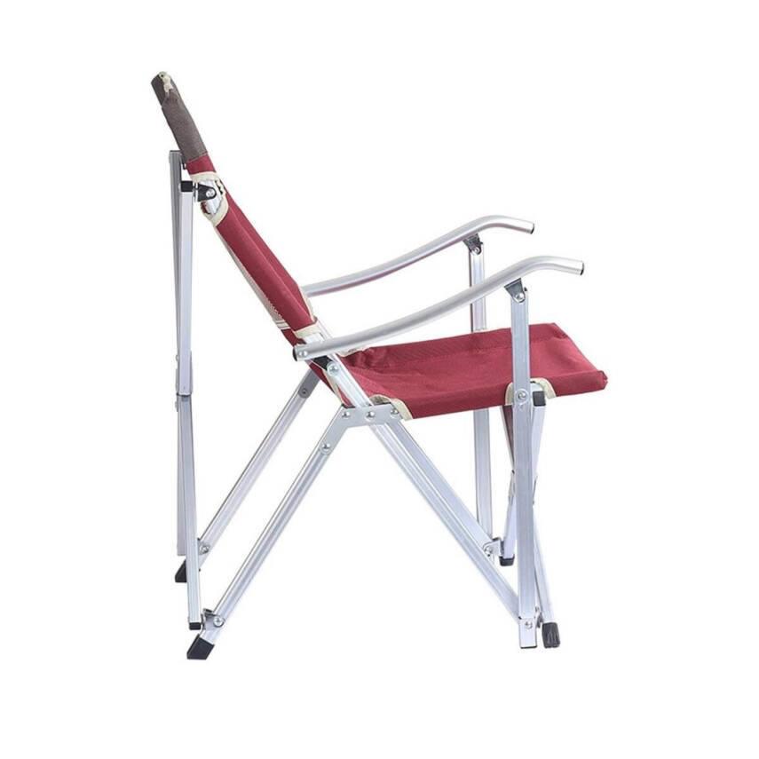 Madfox Dachuan Katlanır Kamp Piknik Sandalyesi - Bordo - Taşıma Çantalı - 3