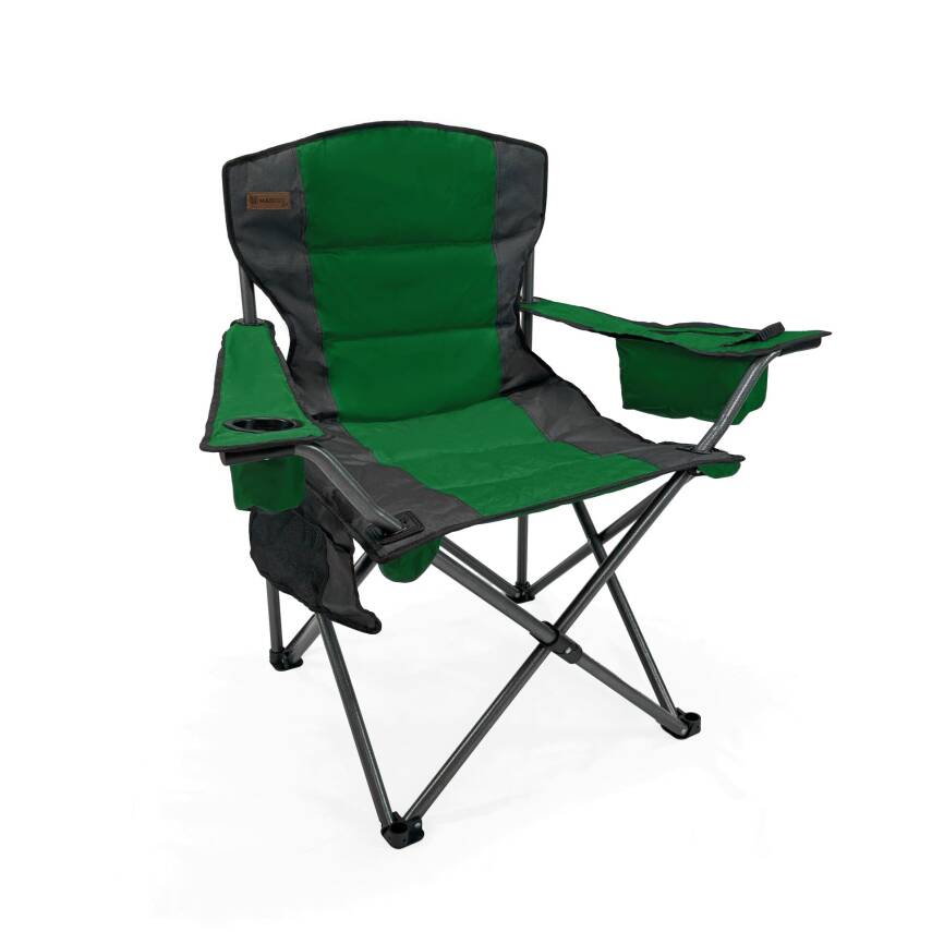 Madfox Echo Katlanır Kamp Piknik Sandalyesi - Bardaklıklı Yeşil - 1