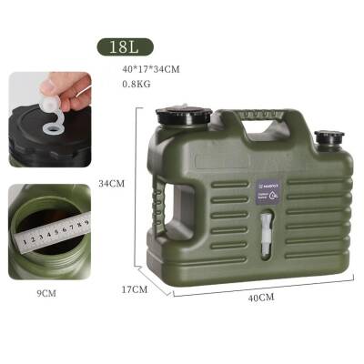 Madfox Galon Air PE 18 Litre Yeşil Musluklu Su Bidonu - 3