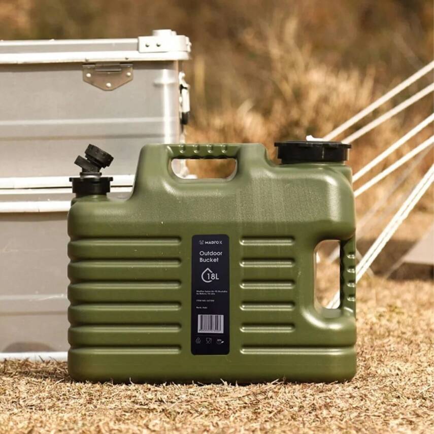 Madfox Galon Air PE 18 Litre Yeşil Musluklu Su Bidonu - 4