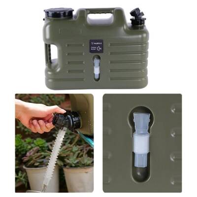 Madfox Galon Air PE 24 Litre Yeşil Su Deposu - Musluklu Taşınabilir Bidon - 3