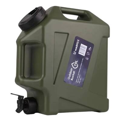 Madfox Galon Air PE Musluklu Su Bidonu - 19 Litre Yeşil