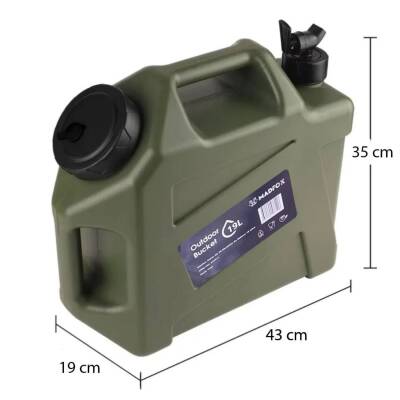 Madfox Galon Air PE Musluklu Su Bidonu - 19 Litre Yeşil - 3