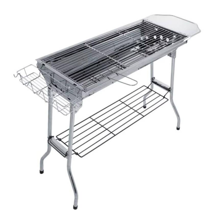 Portatif Katlanabilir Mangal - Madfox Grilmate BBQ - Silver - 547307 - 1