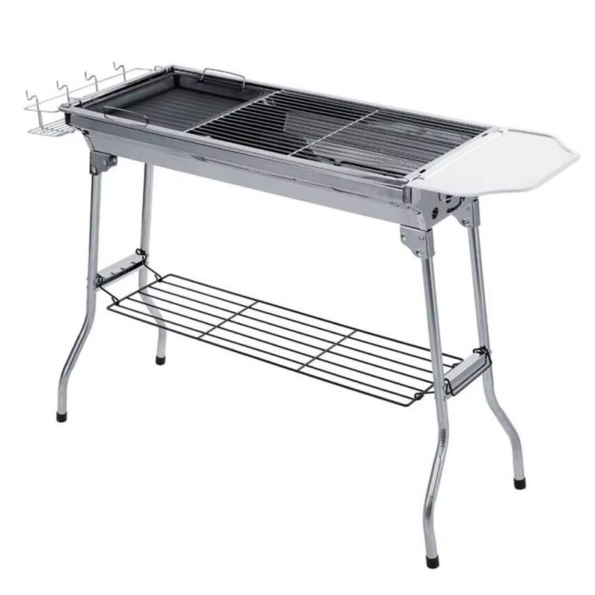Portatif Katlanabilir Mangal - Madfox Grilmate BBQ - Silver - 547307 - 2
