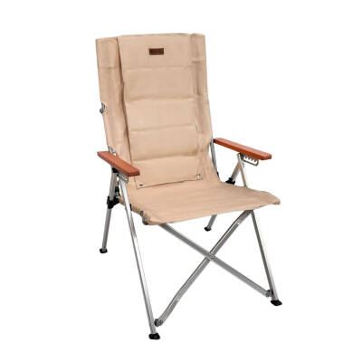 Madfox Haven 6 Kademeli Katlanır Kamp Sandalyesi - Bej