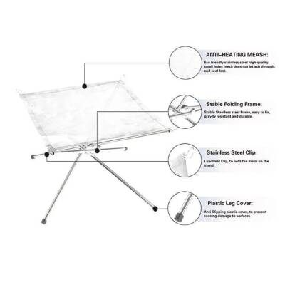 Katlanabilir Ateş Sehpası - Brülör - Madfox Fire Rack - 547216 - 2