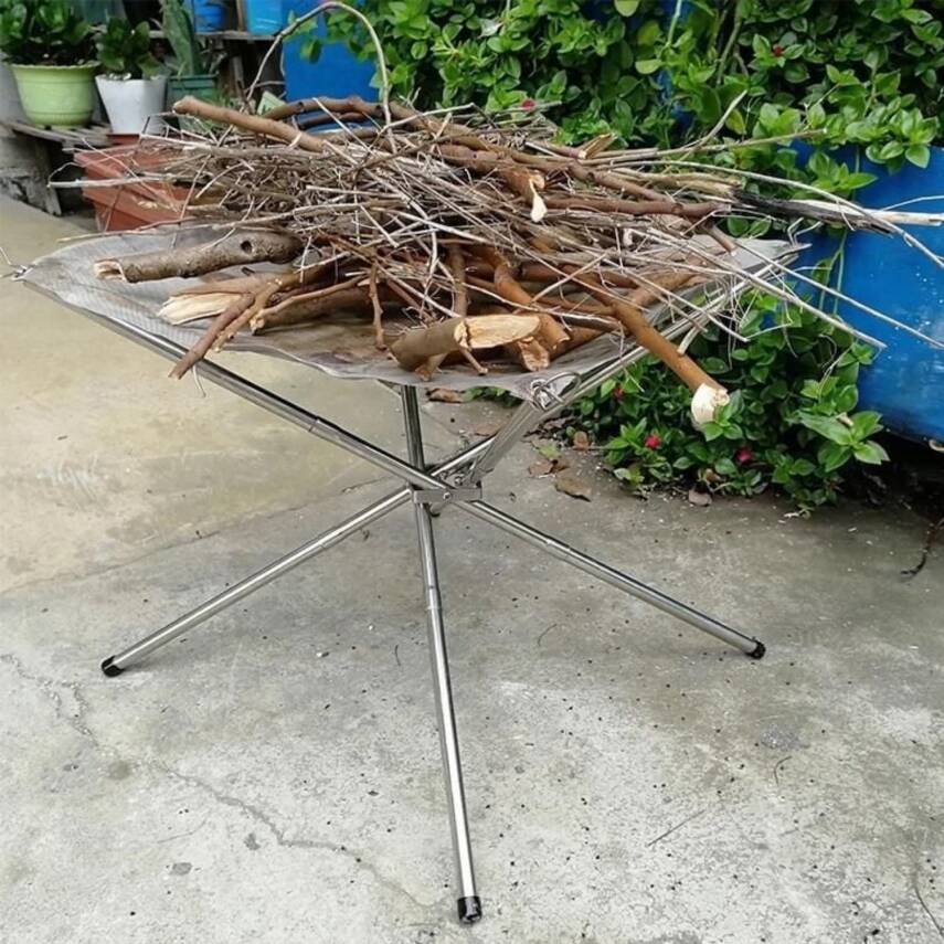 Katlanabilir Ateş Sehpası - Brülör - Madfox Fire Rack - 547216 - 5