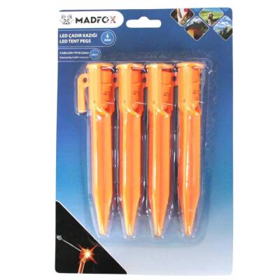 Madfox Led Işıklı Çadır Kazığı - 4'lü Set - 15 cm - 5