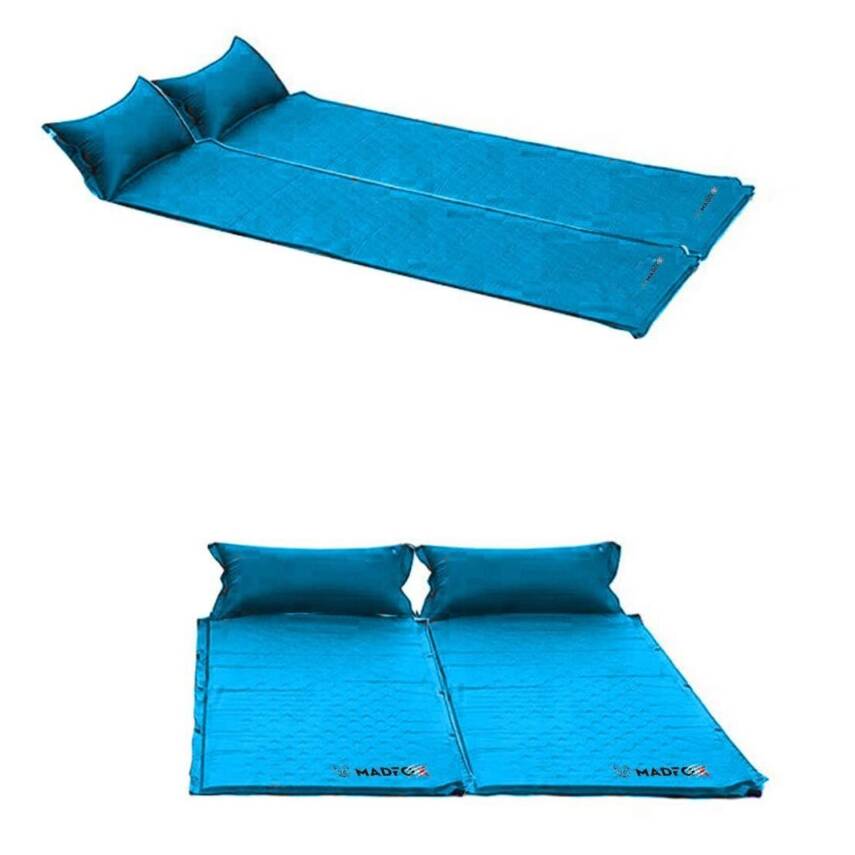 Madfox Outward Ultralight Şişme Mat - Yastıklı Mavi Kamp Matı - 4