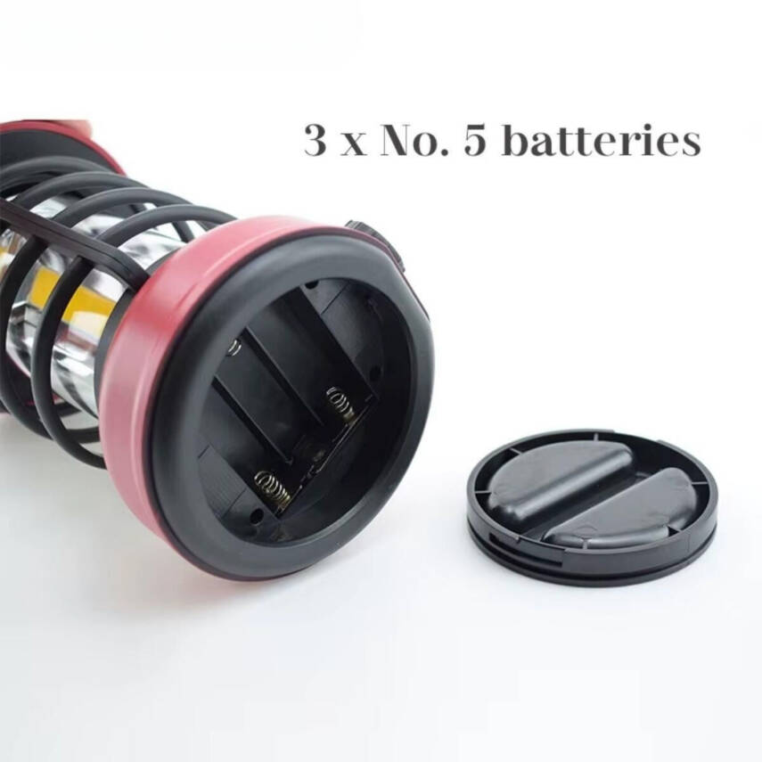 Madfox Vintage Glamping Kamp Lambası - 300 Lümen - Kırmızı - 3