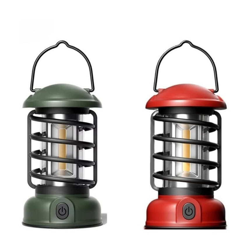 Madfox Vintage Glamping Kamp Lambası - 300 Lümen - Yeşil - 2