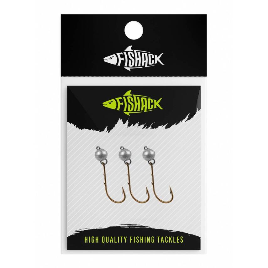 Mafsallı Jighead - Hareketli Kurşunlu İğne - Fishack - 2 Gram - 3'lü Paket - 2