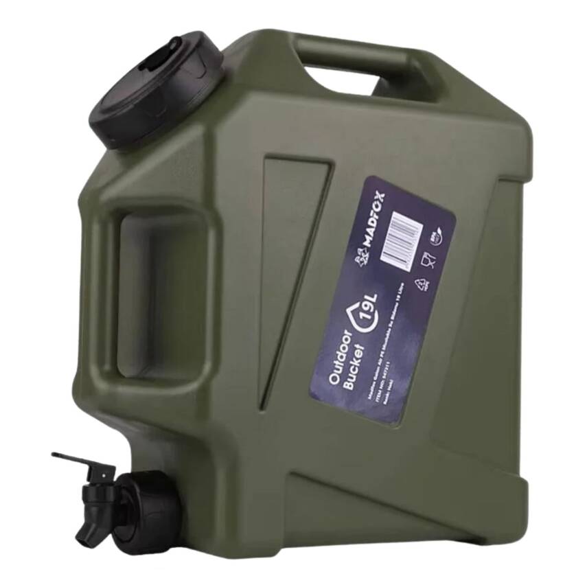 Musluklu Su Bidonu - Madfox Galon Air PE - 19 Litre - Yeşil - 547311 - 1